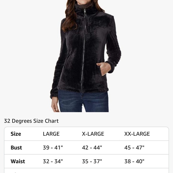 Women’s net 32 Heat fuzzy zip up jacket. Grayish purple. Size M Super warm, cozy - Picture 3 of 7